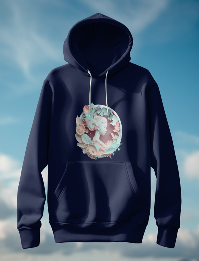 Feminine Allure 3D Art Hoodie Sweatshirt Vincenza