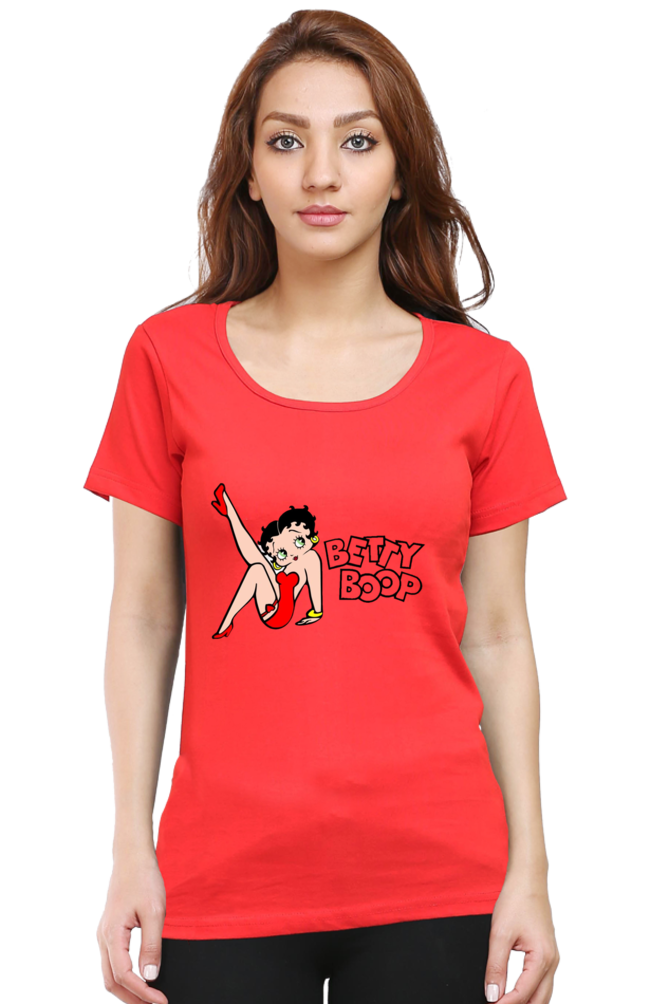 Betty Charm Printed Half Sleeve T-Shirts