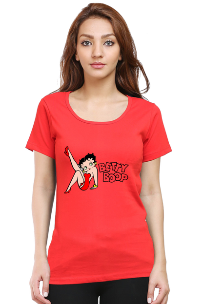 Betty Charm Printed Half Sleeve T-Shirts