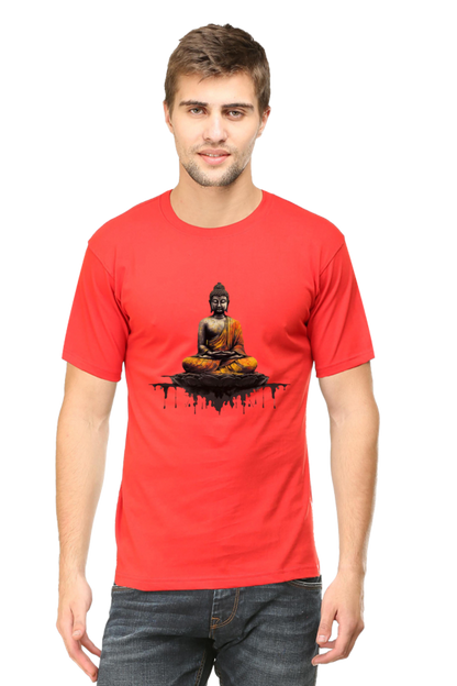 Buddha Clipart Printed T-Shirt