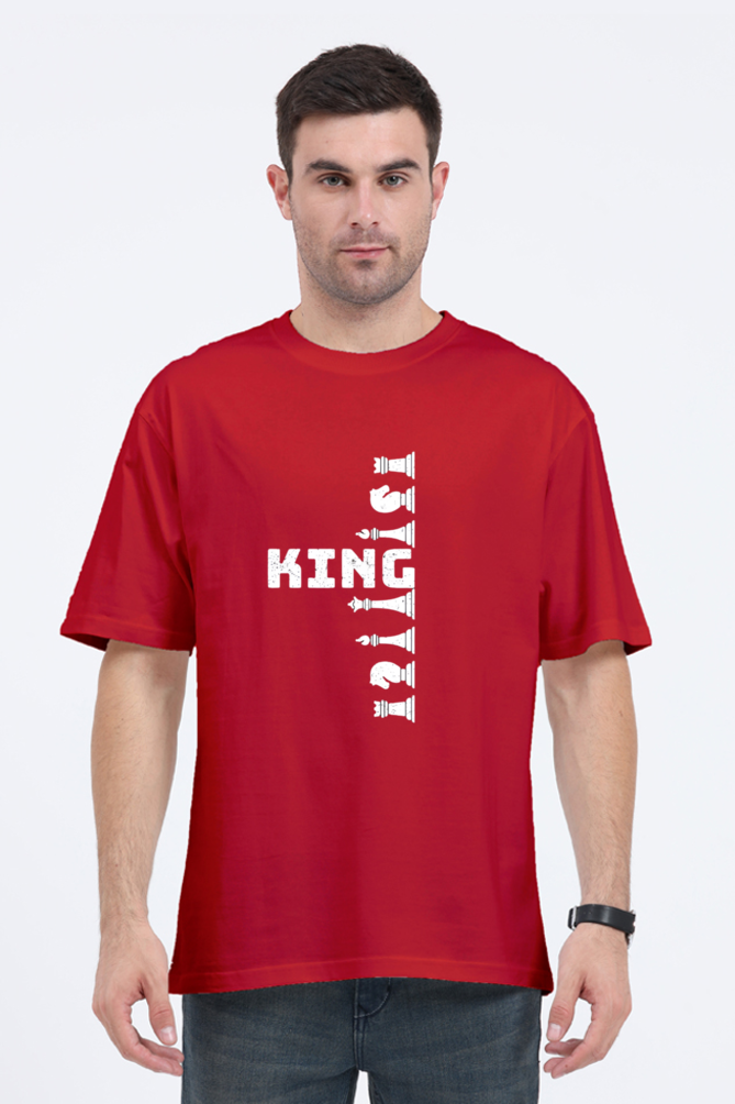 King on board Oversized Printed Unisexual T-Shirt