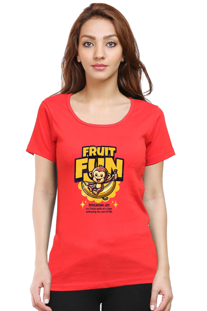 Fruit Fun Money Printed Half Sleeve T-Shirt