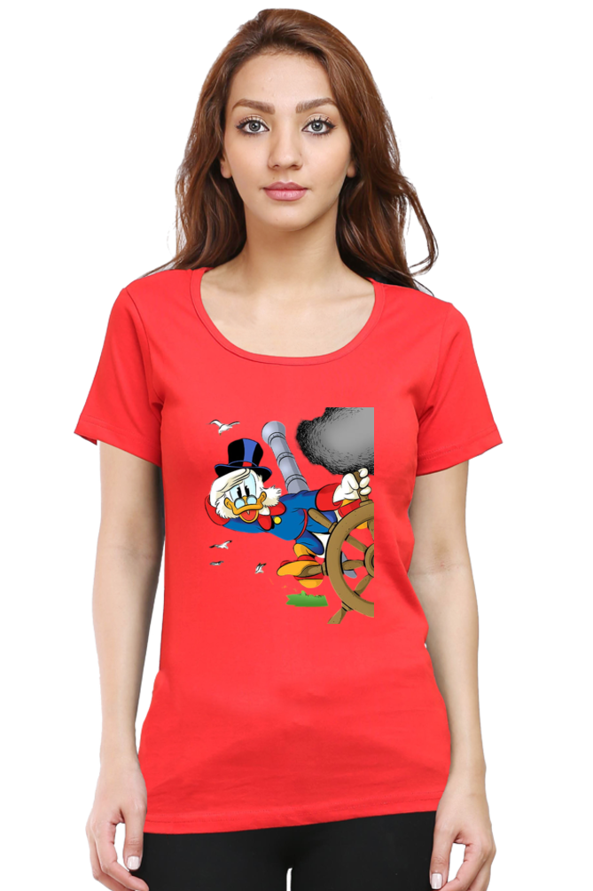 Ducktales Daze Design Half Sleeve Printed T-Shirt