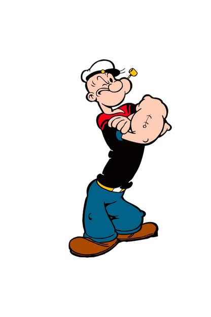 Popeye Cartoon Designed T-Shirt