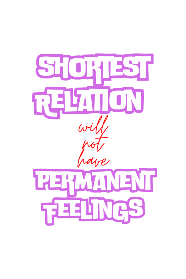 Relation Feeling Quote Printed Unisexual Hoodie Sweatshirt