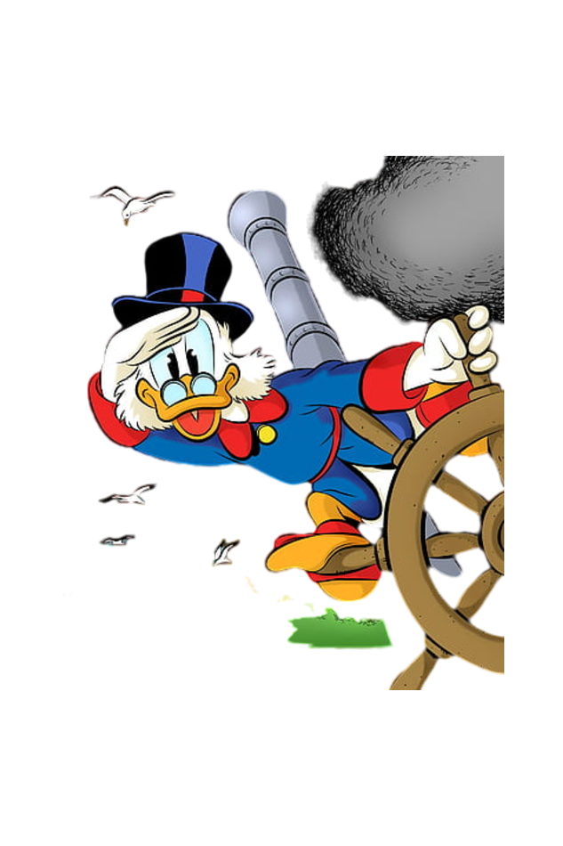 Ducktales Daze Design Printed T-Shirt