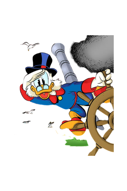 Ducktales Daze Design Half Sleeve Printed T-Shirt