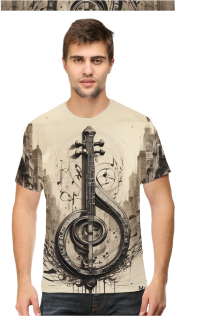 Symphony Art Design Printed T-Shirt