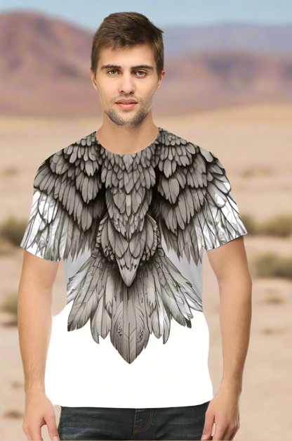 Hawk Flying design Printed T-Shirt