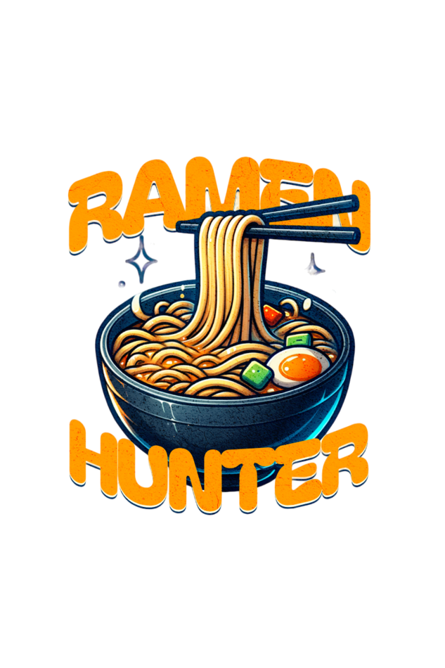 Ramen Hunter Printed Half Sleeve T-Shirt