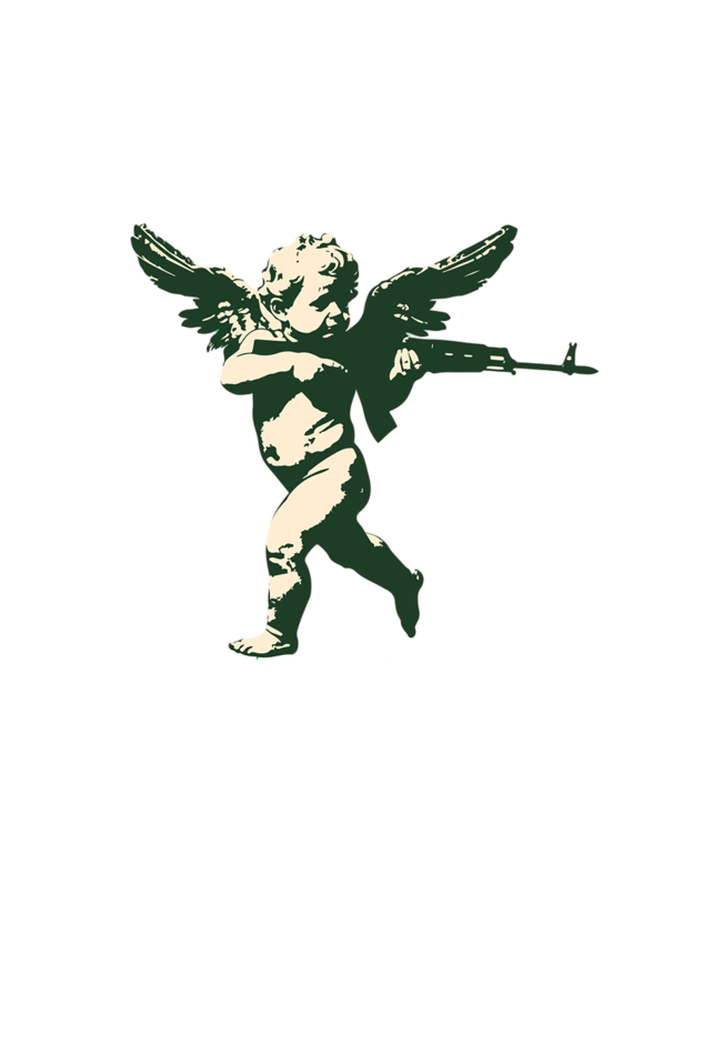 Cupid Sniper Printed Sweatshirt