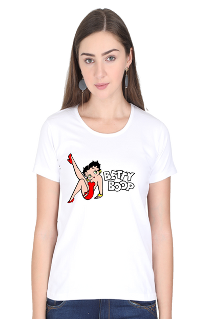 Betty Charm Printed Half Sleeve T-Shirts