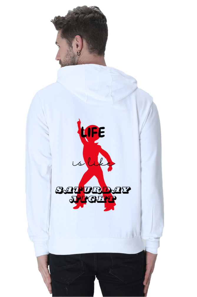 Life Quote Design Printed Hoodie Sweatshirt