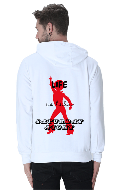 Life Quote Design Printed Hoodie Sweatshirt