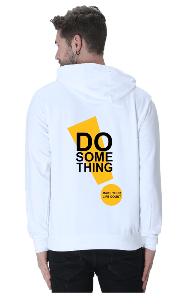 Do Something Quote Printed Hoodie