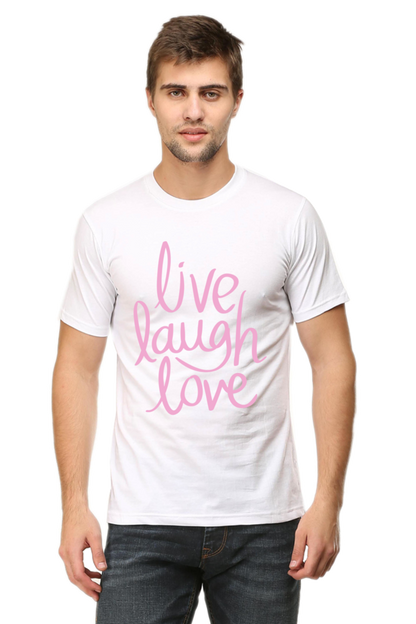 Live Laugh Love Quote Printed T-Shirt