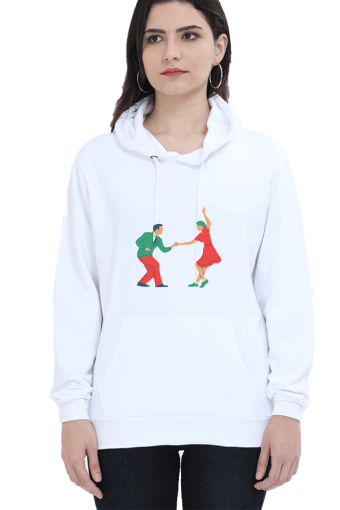 Dancing Couple Printed Hoodie Sweatshirt