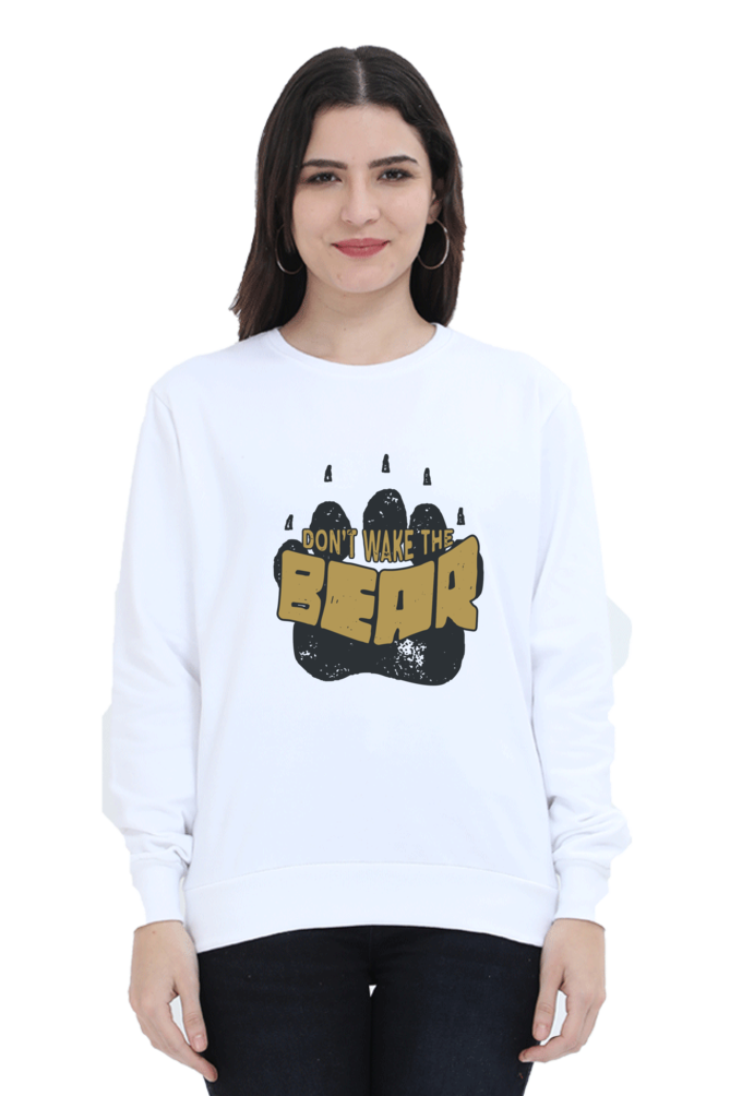 Bear Paw Design Printed Sweatshirt