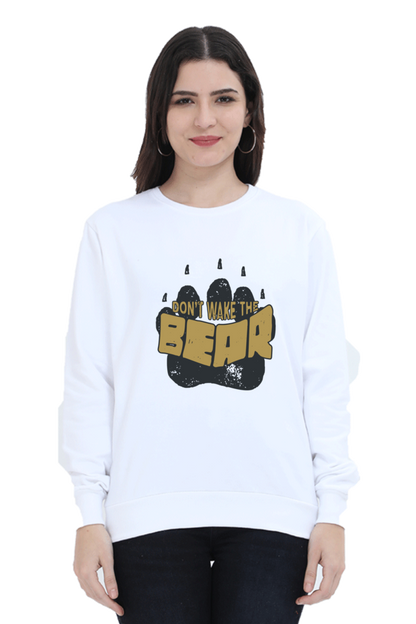 Bear Paw Design Printed Sweatshirt