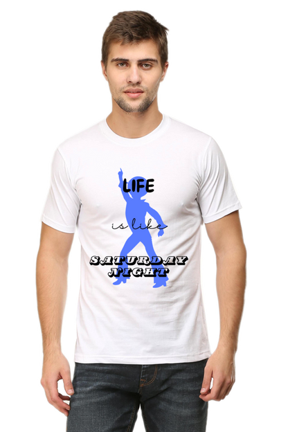 Life Quote Design Printed T-Shirt