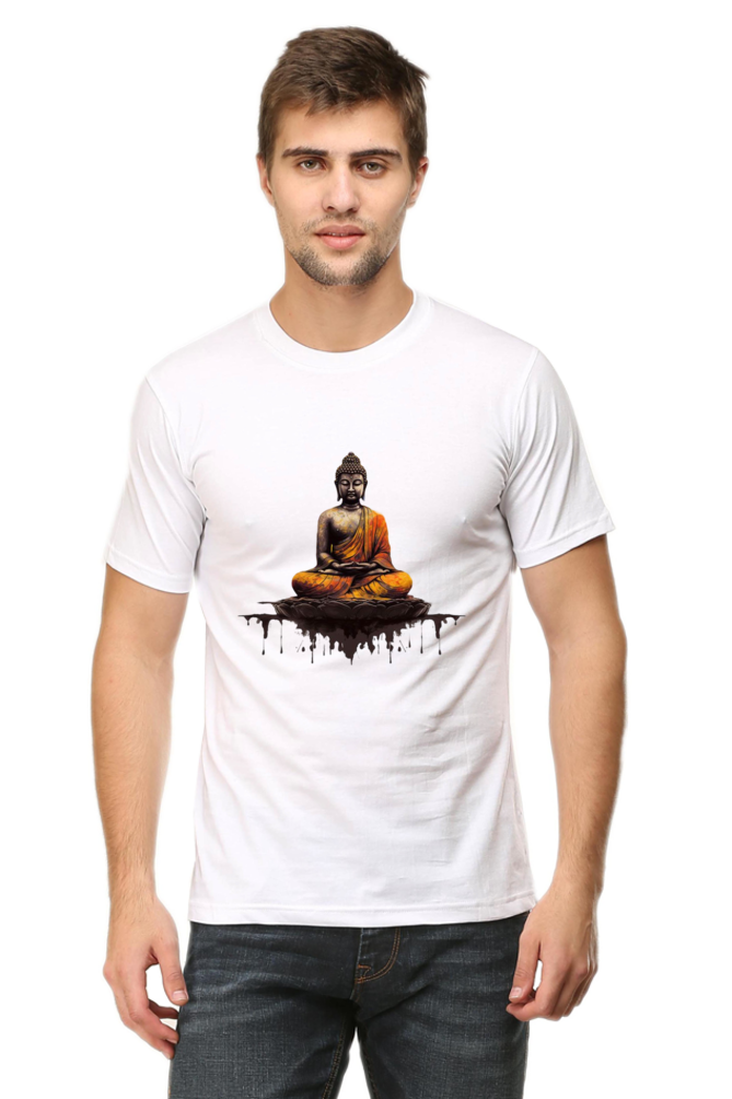 Buddha Clipart Printed T-Shirt