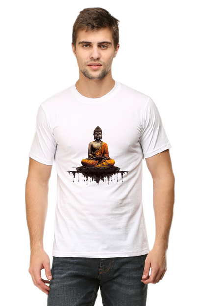 Buddha Clipart Printed T-Shirt