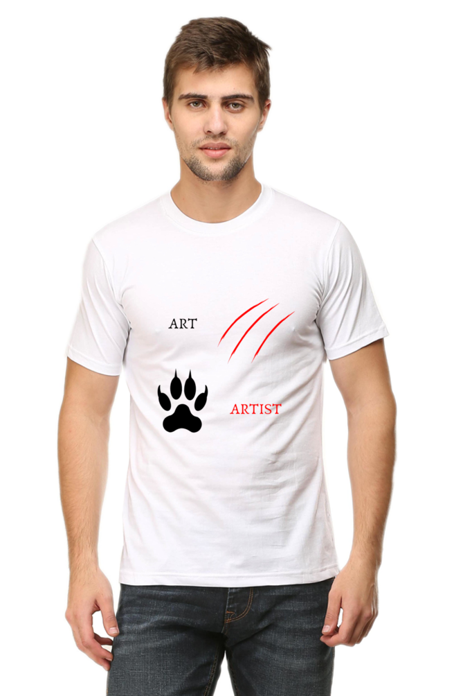 Lion Art & Artist Printed T-Shirt