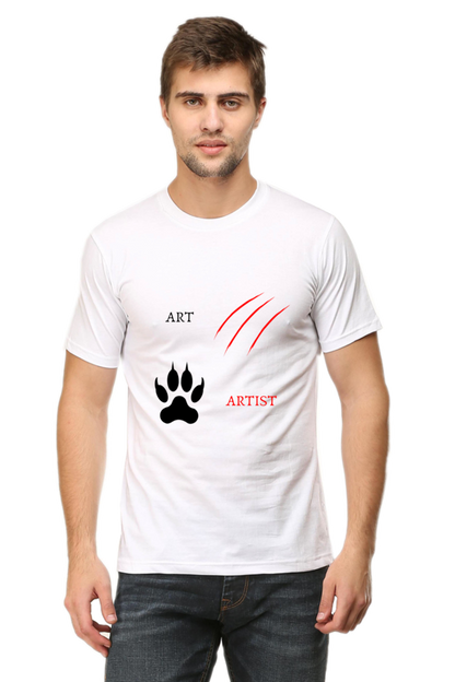 Lion Art & Artist Printed T-Shirt