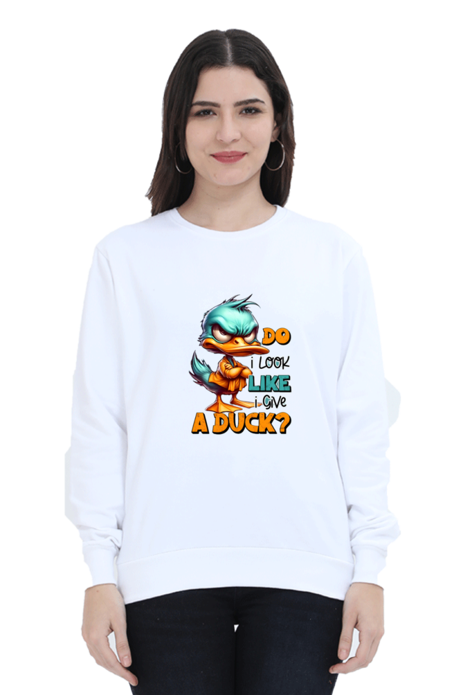 Angry Duck Graphic Printed Sweatshirt