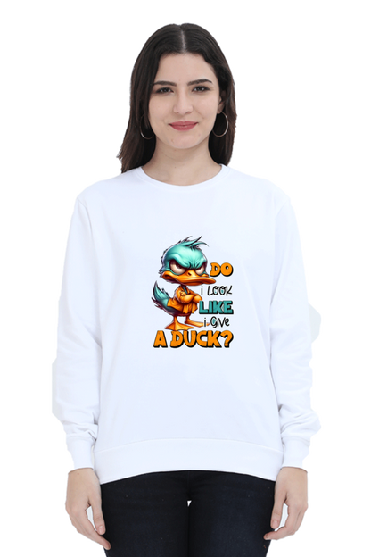 Angry Duck Graphic Printed Sweatshirt