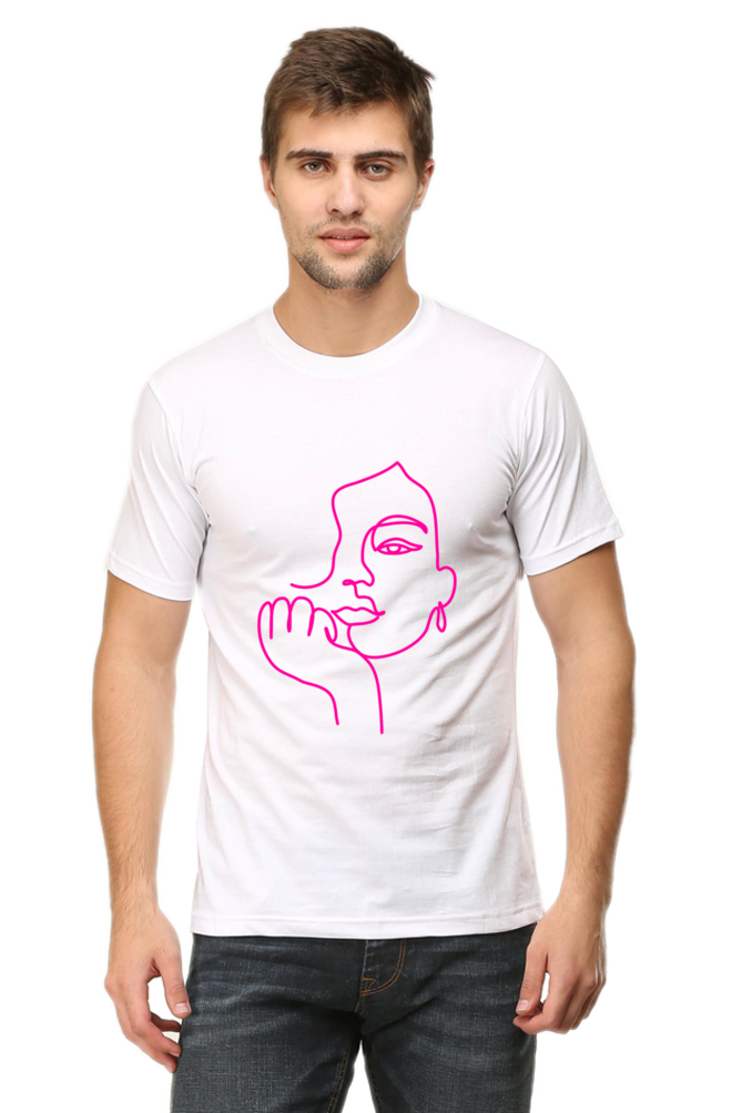 Feminine Grace Art Printed T-Shirt