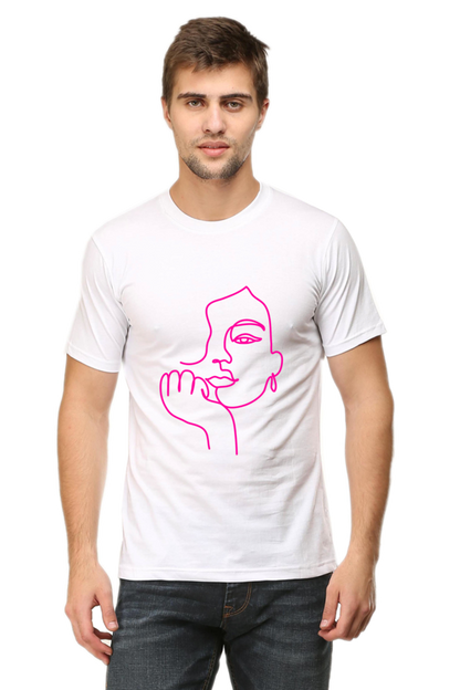 Feminine Grace Art Printed T-Shirt