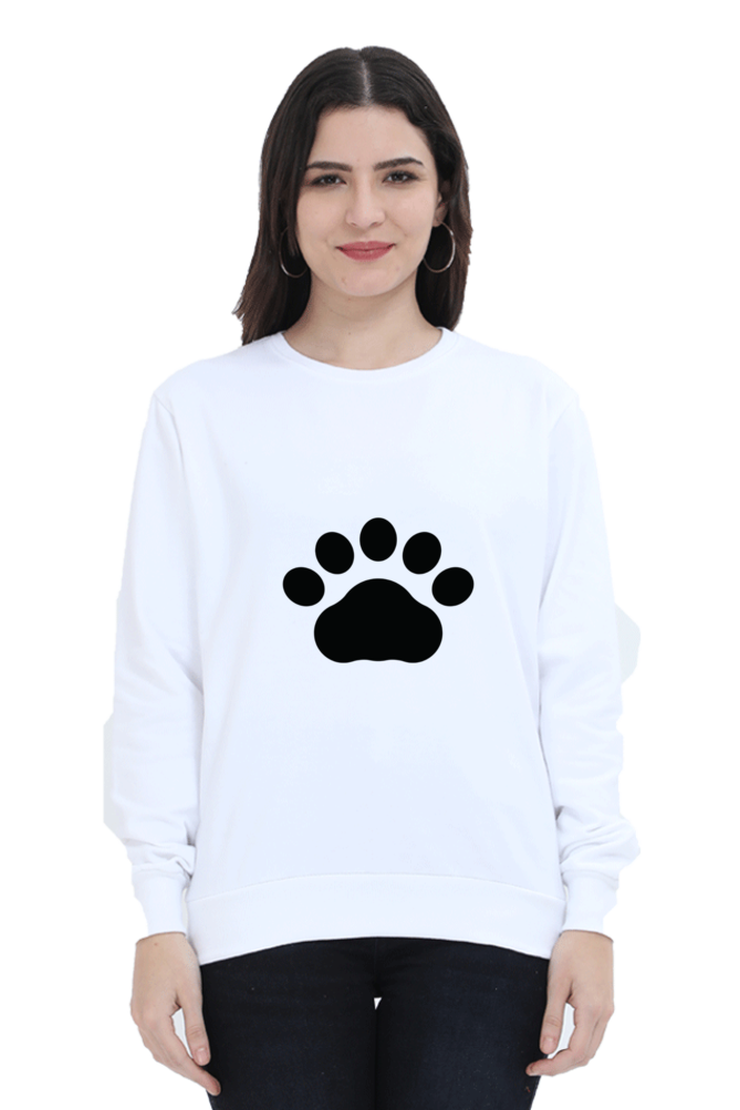 Paw Design Printed Sweatshirt