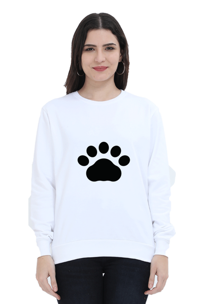 Paw Design Printed Sweatshirt