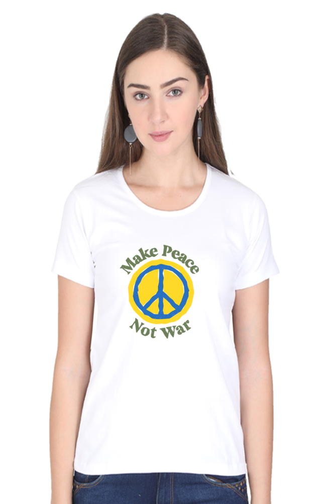 Peace Quote Thoughts Half Sleeve Printed T-Shirt