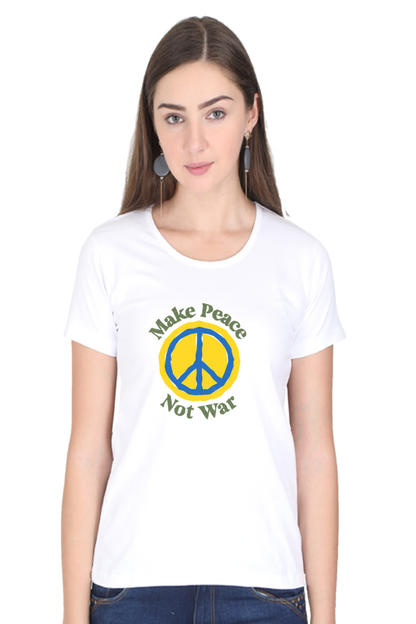 Peace Quote Thoughts Half Sleeve Printed T-Shirt