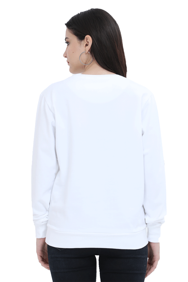 Stepping with Spirit Quote Printed Sweatshirt