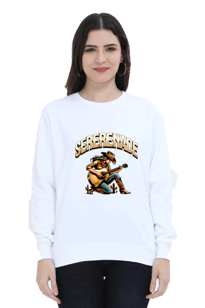 Cowgirl Serenade Printed Sweatshirt