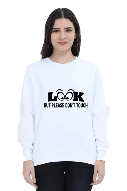 Look & Touch Casual Printed Sweatshirt