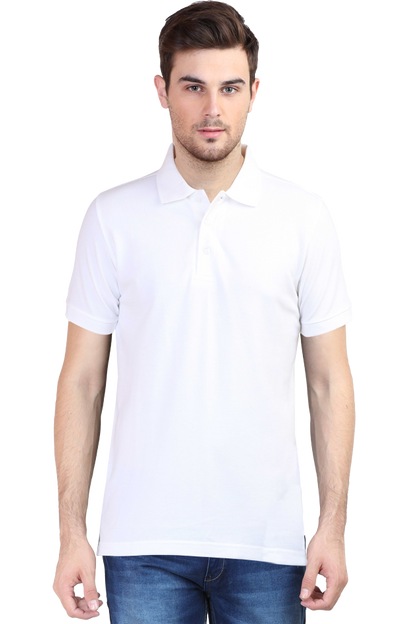 White Formal Polo T-Shirt