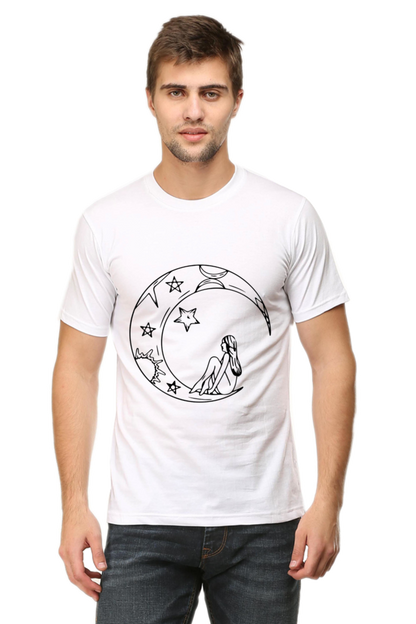 Half Moon Universe Printed T-Shirt