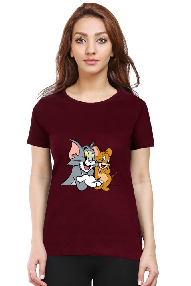 Tom & Jerry Hilarity Printed Half Sleeve T-Shirt