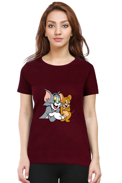 Tom & Jerry Hilarity Printed Half Sleeve T-Shirt