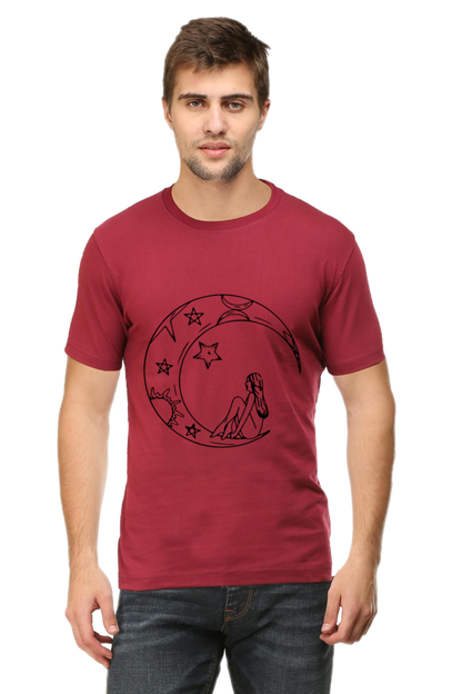 Half Moon Universe Printed T-Shirt