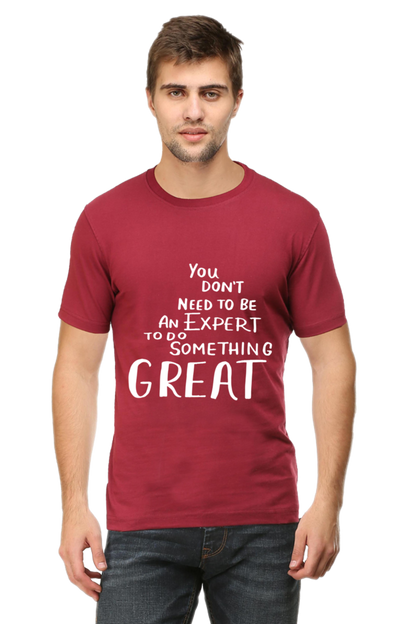 Great work Quote Print T-Shirt