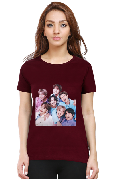 BTS Army Printed Half Sleeve T-shirt