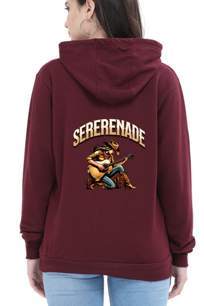 Cowgirl Serenade Art Printed Hoodie