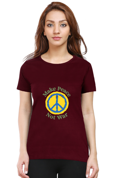 Peace Quote Thoughts Half Sleeve Printed T-Shirt