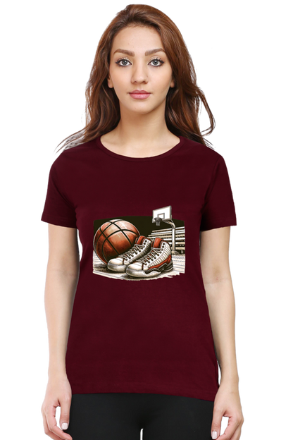 Game On Court Printed Half Sleeve T-Shirt