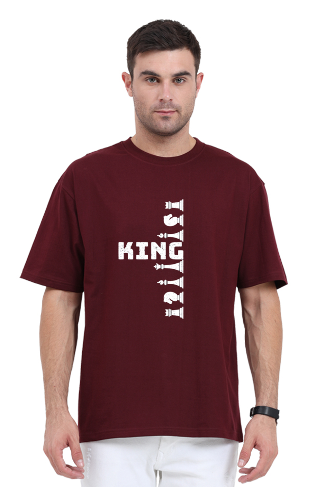 King on board Oversized Printed Unisexual T-Shirt